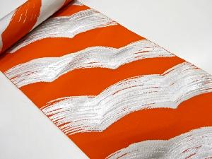 アンティーク　刷毛目模様織り出し八寸帯地反物